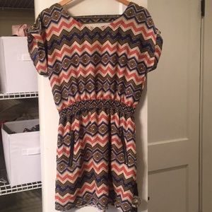 Tribal Print Multicolored Dress